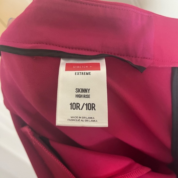 Express Raspberry Skinny Dress Pant Stretch+ - Picture 2 of 5